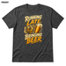 Running Late, Bringing Beer Asphalt front t-shirt mockup - SoCal Brewing Supply