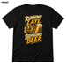 Running Late, Bringing Beer Black front t-shirt mockup - SoCal Brewing Supply