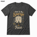 This Is My Sparge Face Soft Homebrew T-Shirt FRONT view in Asphalt on square white background