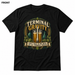 Terminal Gravity Black front t-shirt mockup - SoCal Brewing Supply