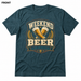 Weekend Beer League Heather Deep Teal front t-shirt mockup - SoCal Brewing Supply