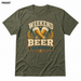 Weekend Beer League Heather Military Green front t-shirt mockup - SoCal Brewing Supply