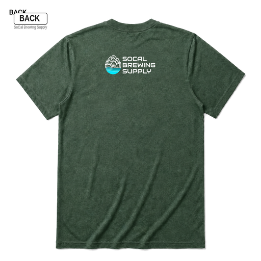 The Yeast I Could Do Heather Forest back t-shirt mockup - SoCal Brewing Supply