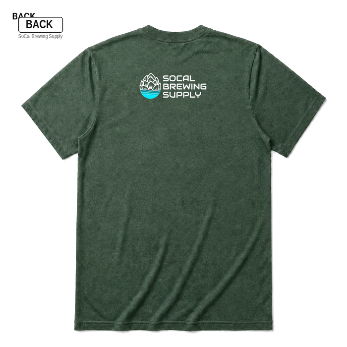 The Yeast I Could Do Heather Forest back t-shirt mockup - SoCal Brewing Supply