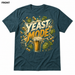 Yeast Mode Heather Deep Teal front t-shirt mockup - SoCal Brewing Supply
