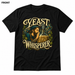 Yeast Whisperer Black front t-shirt mockup - SoCal Brewing Supply