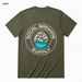 SoCal Brewing Supply Classic Logo Soft T-Shirt BACK view in Military Green with correct circular shop logo