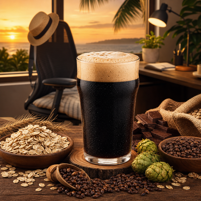 Stout of Office Oatmeal Stout | All-Grain Recipe Kit | 5 Gallons text-free product artwork