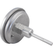 Image of the Brewmaster 3" Face Kettle Thermometer with 1/2" MPT Threaded Fitting, rear view of threads.