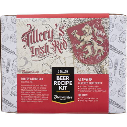 Tillery's Irish Red Ale | Beginner Beer Recipe Kit | 5 Gallon Brewing Kit