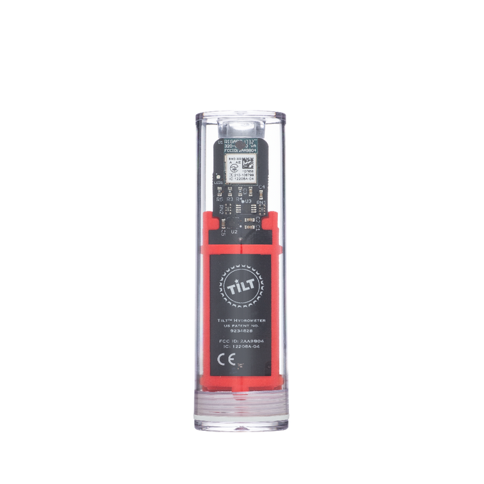 Tilt Standard Wireless Hydrometer & Thermometer with Bluetooth Technology to Remotely Monitor Fermentation, in the color Yellow.