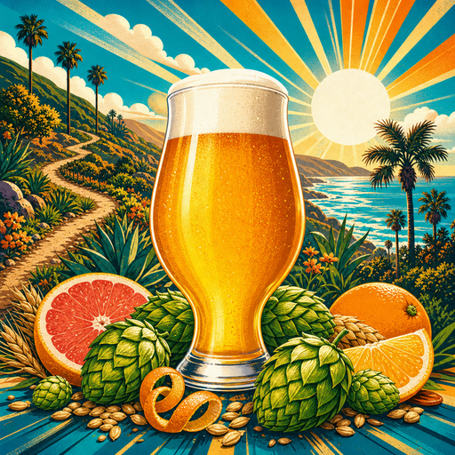 Trail Pace Session IPA | All-grain Recipe Kit | 5 Gallons vibrant illustrated beer recipe kit artwork - SoCal Brewing Supply