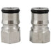 Stainless Steel Universal Ball Lock Bodies for Corny Kegs, 2 pack.
