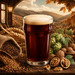Illustrated artwork for Walnut Ridge Brown Ale recipe kit extract version