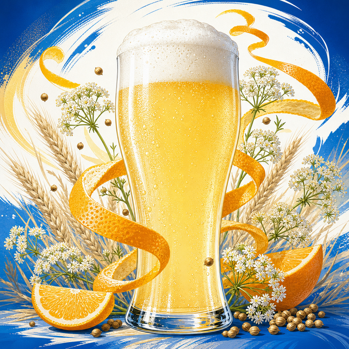 White Citrus Witbier extract recipe kit illustration