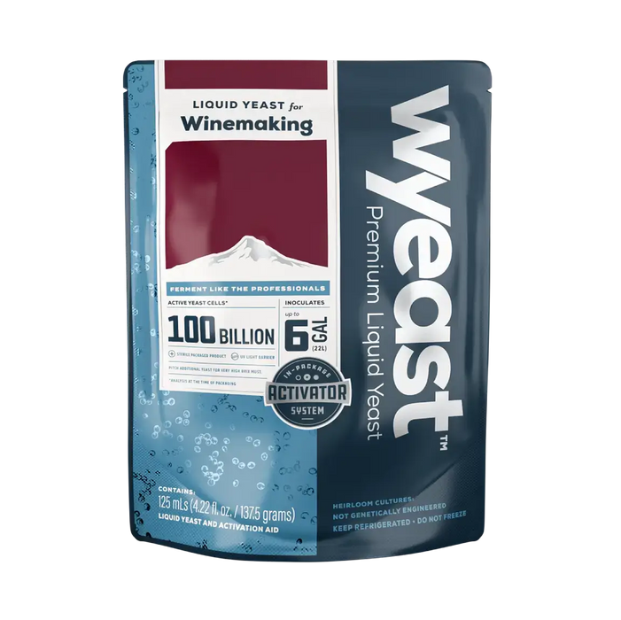 Wyeast 4242 (WY4242) Fruity White Wine Yeast, perfect for homebrewed wines.