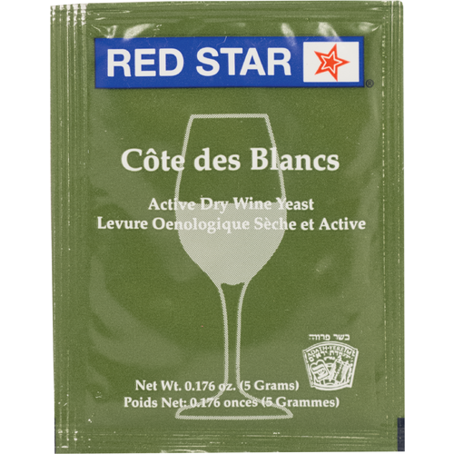 Premier Cotes des Blancs Dry Wine Yeast | Red Star | 5 Gram Size