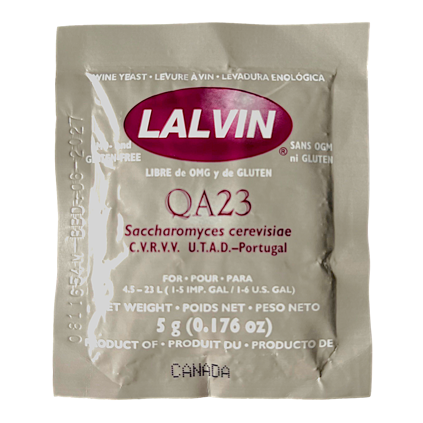 Lalvin QA23 Yeast | 5 Gram Dry Package