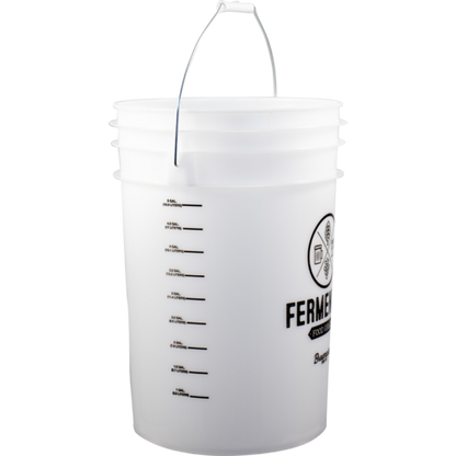 6.5 Gallon Fermentation Bucket - With Drilled Hole for Spigot