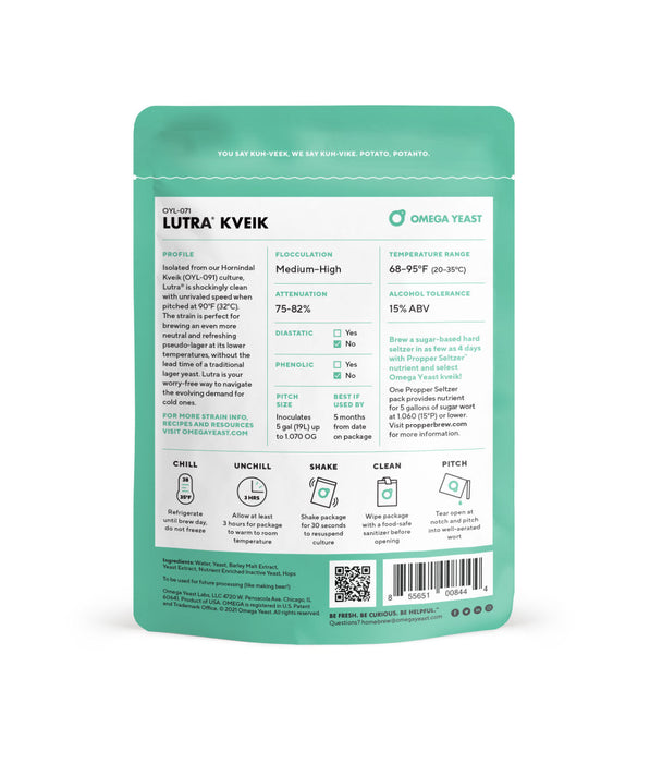 Lutra® Kveik Yeast by Omega Yeast