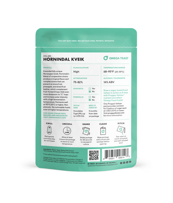 Hornindal Kveik Yeast by Omega Yeast