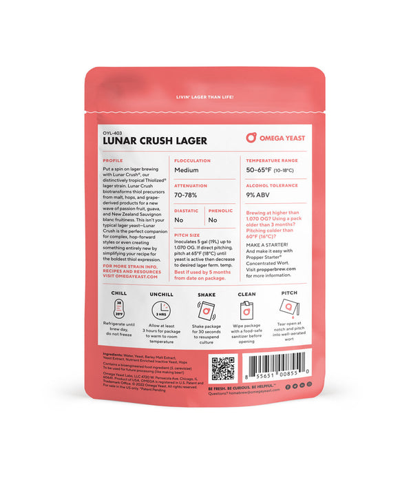 Lunar Crush® Yeast by Omega Yeast