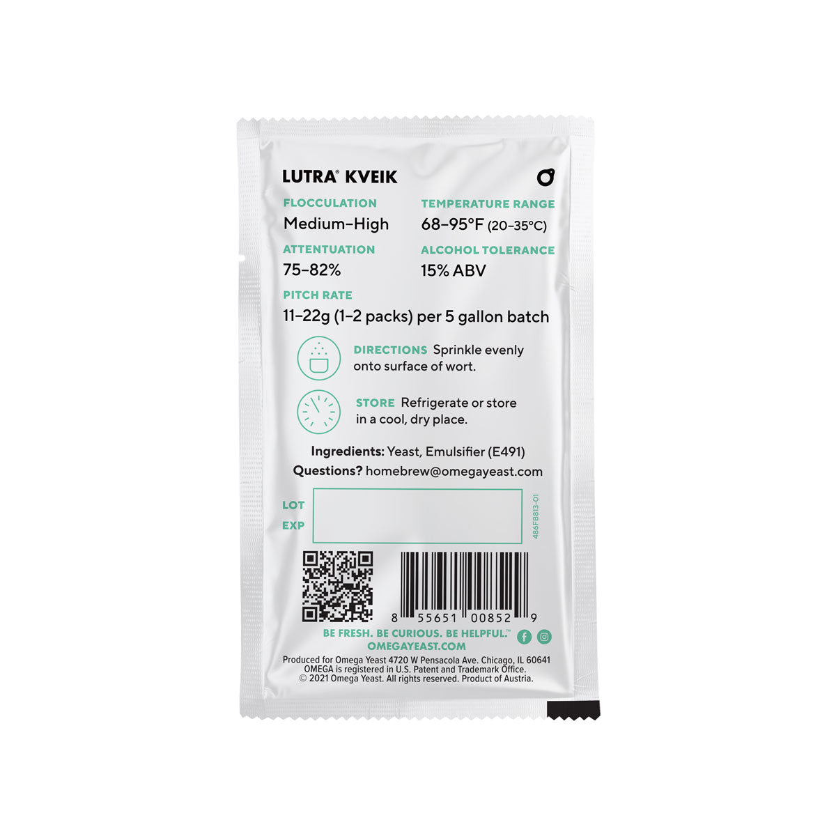 Lutra® Kveik Dry Yeast by Omega Yeast