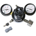 KOMOS CO2 Regulator with Dual Gauges and Single Output.