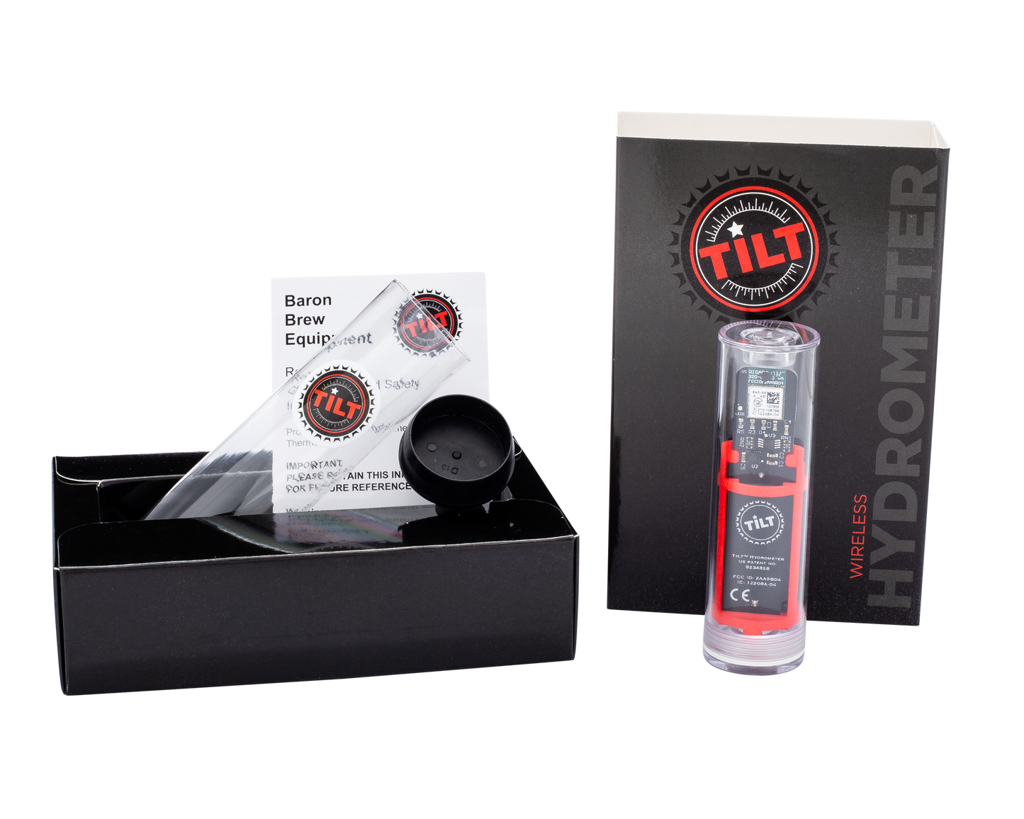 TILT™ Hydrometer and Thermometer - Black