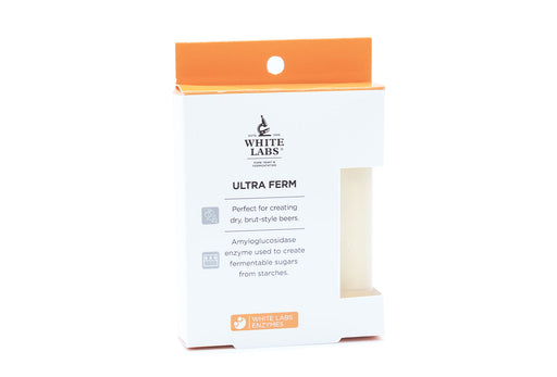 White Labs Ultra-Ferm (10 mL) the ideal volume of enzymes for homebrewing. Intended to improve yeast attenuation.